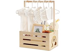 Rustic Wooden Baby Shower Closet Crate: An Ideal Storage Solution for Baby Belongings