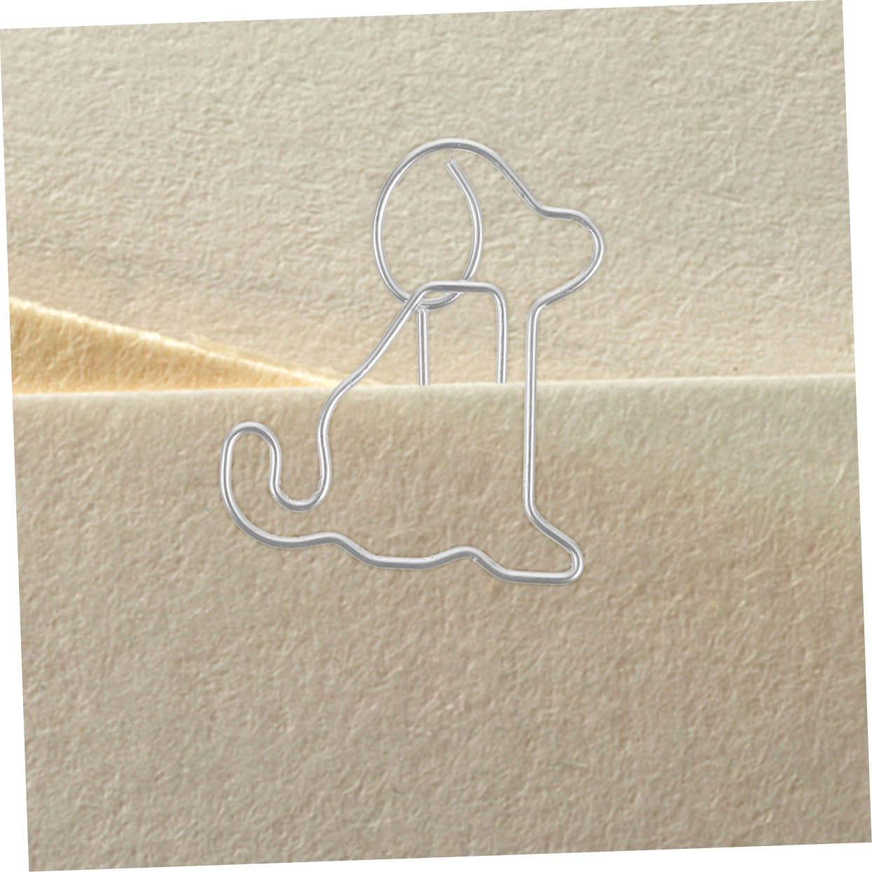 Amosfun 500pezzi Graffette Metalliche Forma Di Cane Piccole Graffette Carine Per Ufficio e Uso Domestico Accessori Creativi Per Documenti e Segnalibri