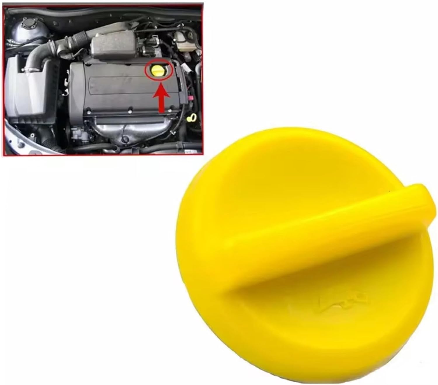 oil filler lid Compatible With Opel For Corsa For Astra For Zafira For Meriva 90412508 90412509 Car Engine Oil Filler Cap Replacement Engine Parts