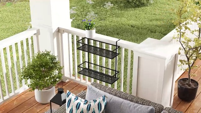 RELAX4LIFE Scaffale per Piante in Legno/Bambù, Porta Piante da Interno/ Esterno, Supporto Verticale per Giardino/Terrazza/Balcone (50×20.5×103cm, Legno