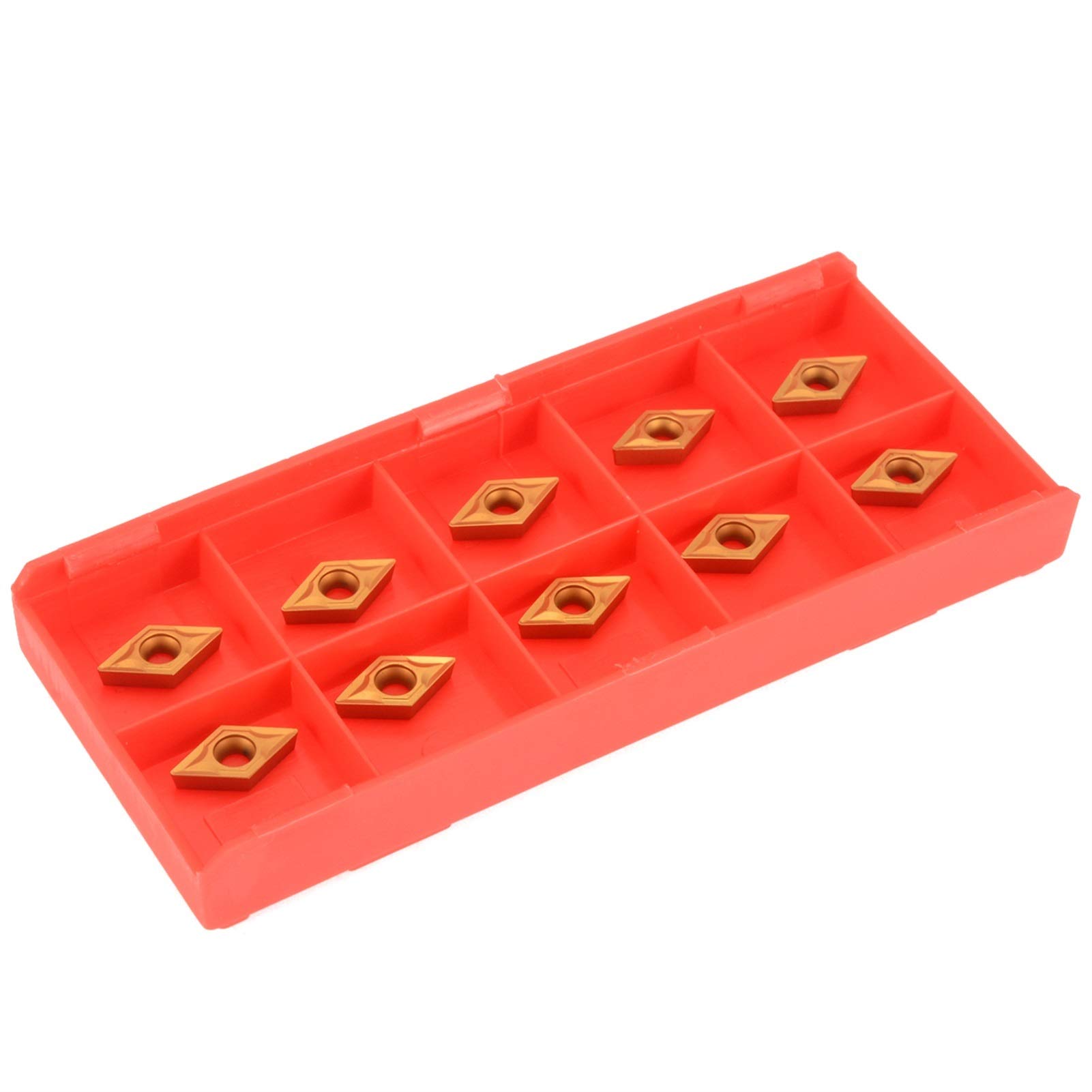 Lame carbure DCMT070204 dorée pour une coupe nette sur barre d'alésage