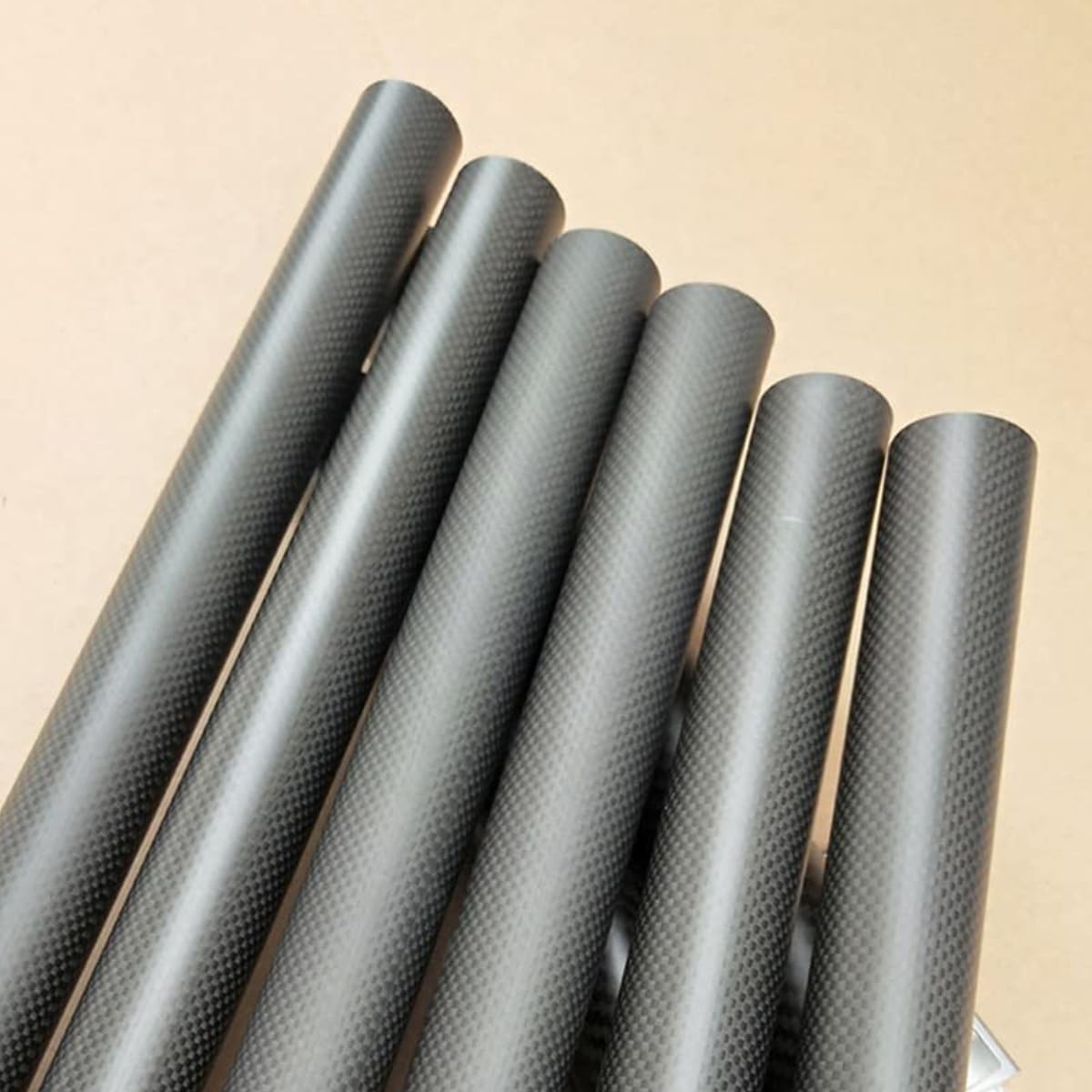 2 STK Kohlefaserrohre 600mm 3K-Rolle Gewickelt Matt Ø 8mm 10mm 12mm16mm 18mm 20mm 22mm 25mm 30mm Hochfest Leicht Hohlstange Für Drohne RC Modelle DIY(25 * 23 * 600mm)