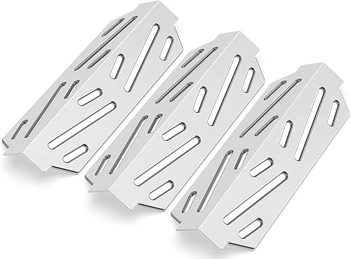 Miniatura 55 de QuliMetal 65505 Deflectores de calor para parrillas Weber Genesis serie 300 (control de montaje frontal), Genesis E/S-310, E/S-330 (2011-2016)