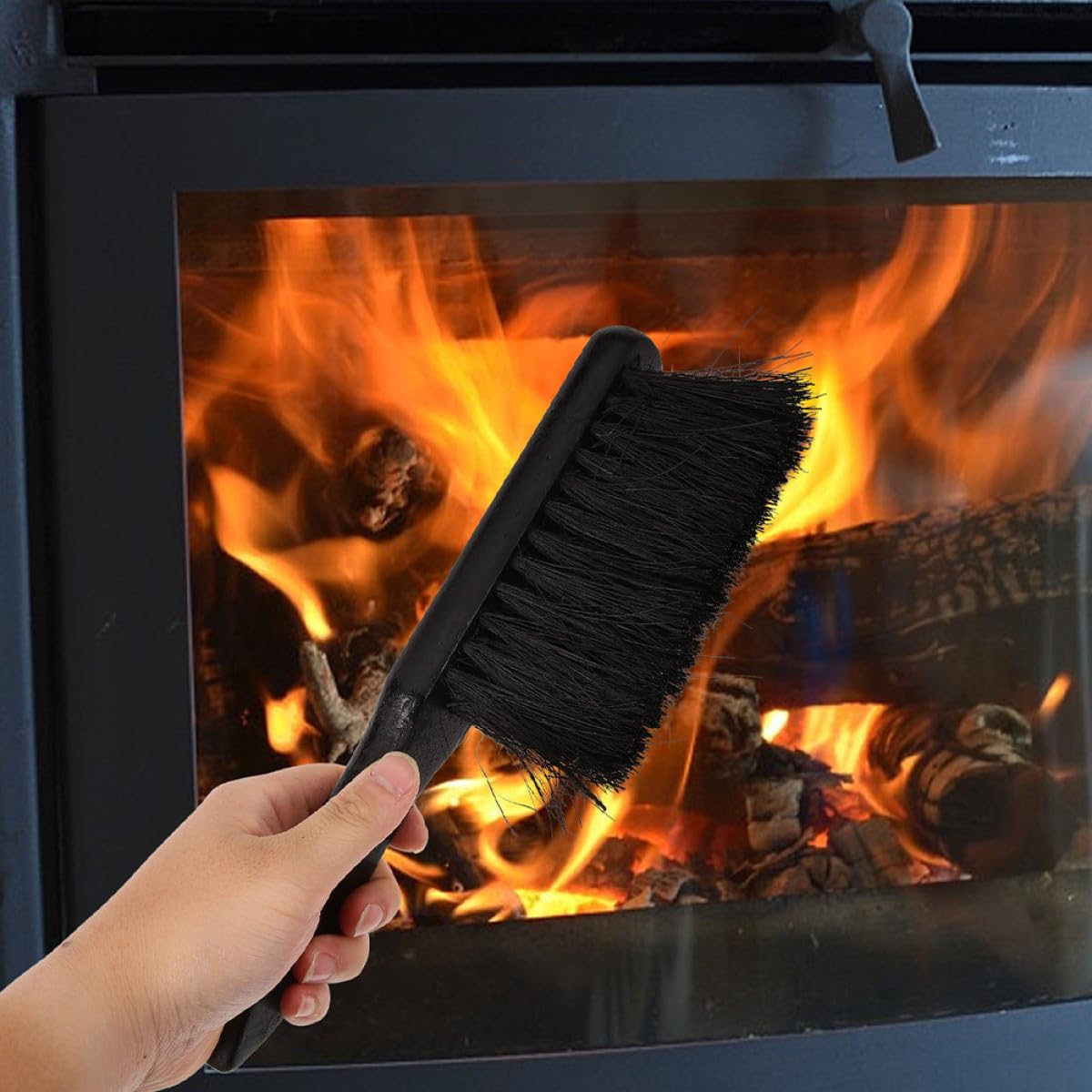 ARTIBETTER Cepillo de Limpieza para Chimenea y Horno al Aire Libre Juego de 4 Piezas Mango Ergonómico Antideslizante Cerdas Densas Resistentes y Duraderas Herramienta para Mantenimiento
