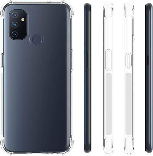 Miniatura 2 de Funda para OnePlus Nord N100 5G Clear TPU 1+Nord N100 Cuatro Esquinas Cubierta Protectora Transparente Suave Funda