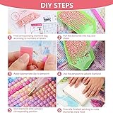 NAEGV DIY Diamond Painting，Dachstein Austria Full Round Drill Mountain Diamond Art Kits, Crystal Art Kits for Home Wall Decor Gifts 30x40CM - Image 3