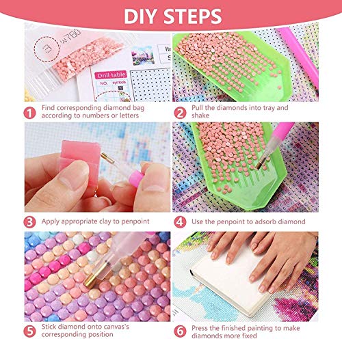 DIY 5D Diamond art painting Kits, Full Drill Diamond Arts and Crafts Painting Pictures, Embroidery Cross Stitch Canvas Painting by Numbers for Kid and Adults, Home Wall Decor-Bridge/30x40 cm - Image 5