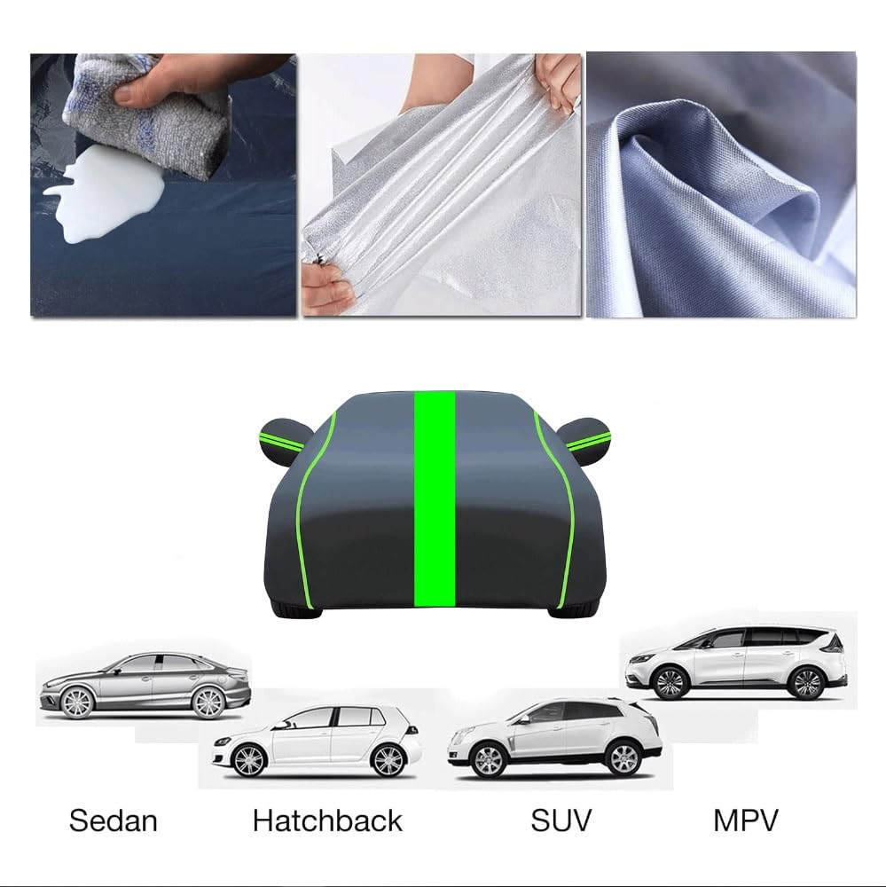 Telo Copriauto Antigrandine per Hyundai Tucson SUV 2020-2024, Telo Antigrandine Per Auto Impermeabile Telo Copriauto Da Esterno, Telo Auto Impermeabile Traspirante, Polvere Traspirante Anti-UV(Color:B