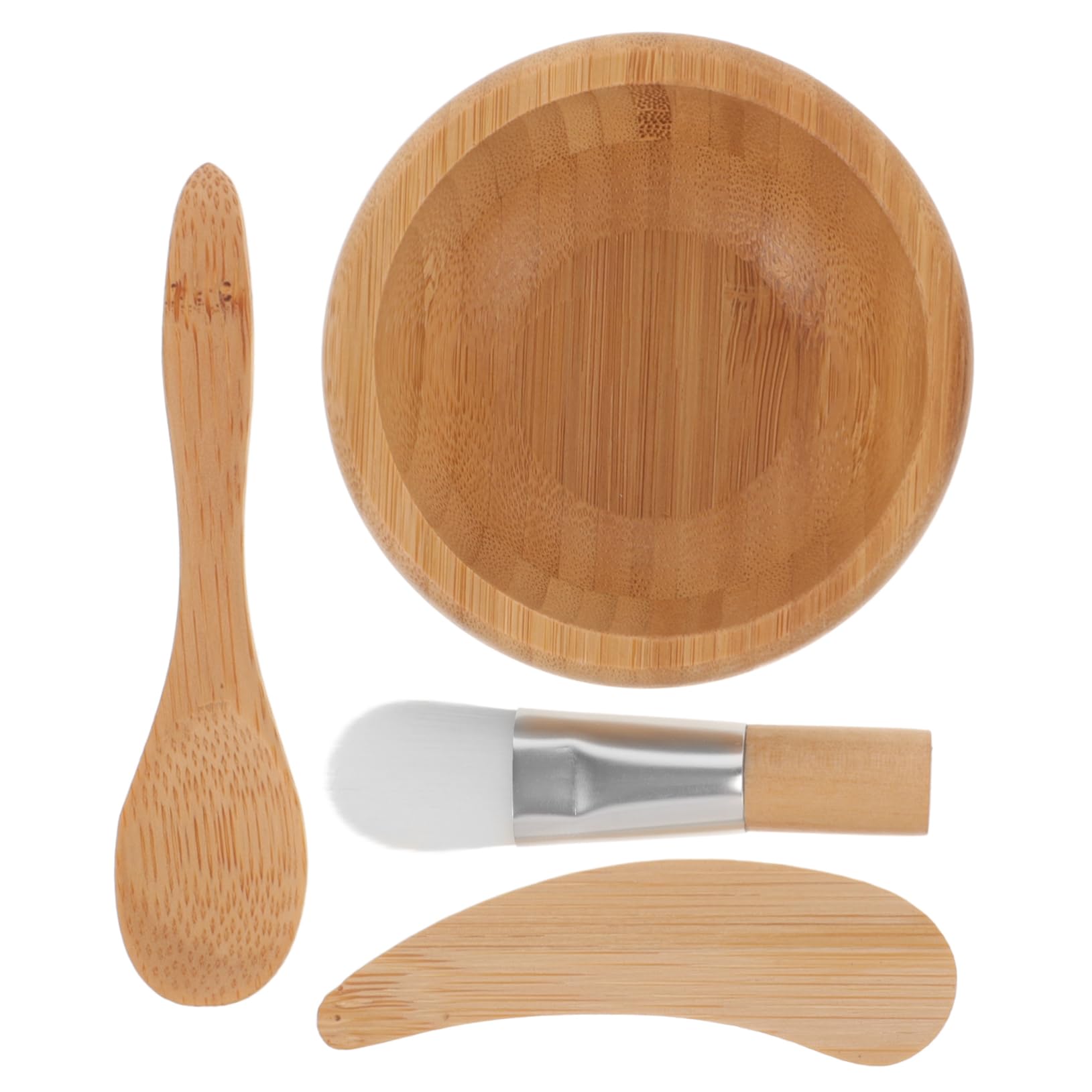 Healeved Facial Mask Bowl and Brush Set 4pc Mixing Bowl Kit Clay Mask Diy Tools Beauty Salon Mask Bowl