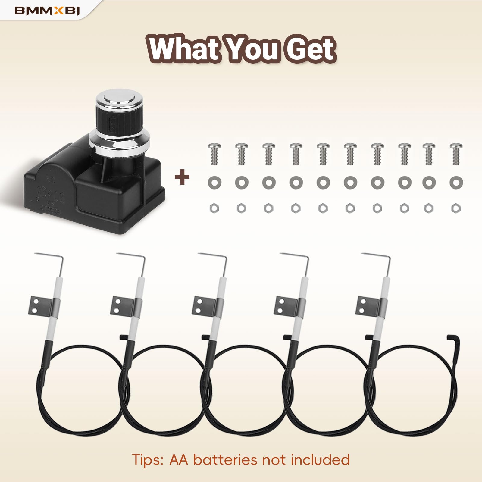 Kit de encendido de parrilla de 6 salidas para Nexgrill Igniter piezas de repuesto con cable | DHL-128-6Q para Home Depot Nexgrill 720-0830H 720-0830 720-0888N piezas de repuesto