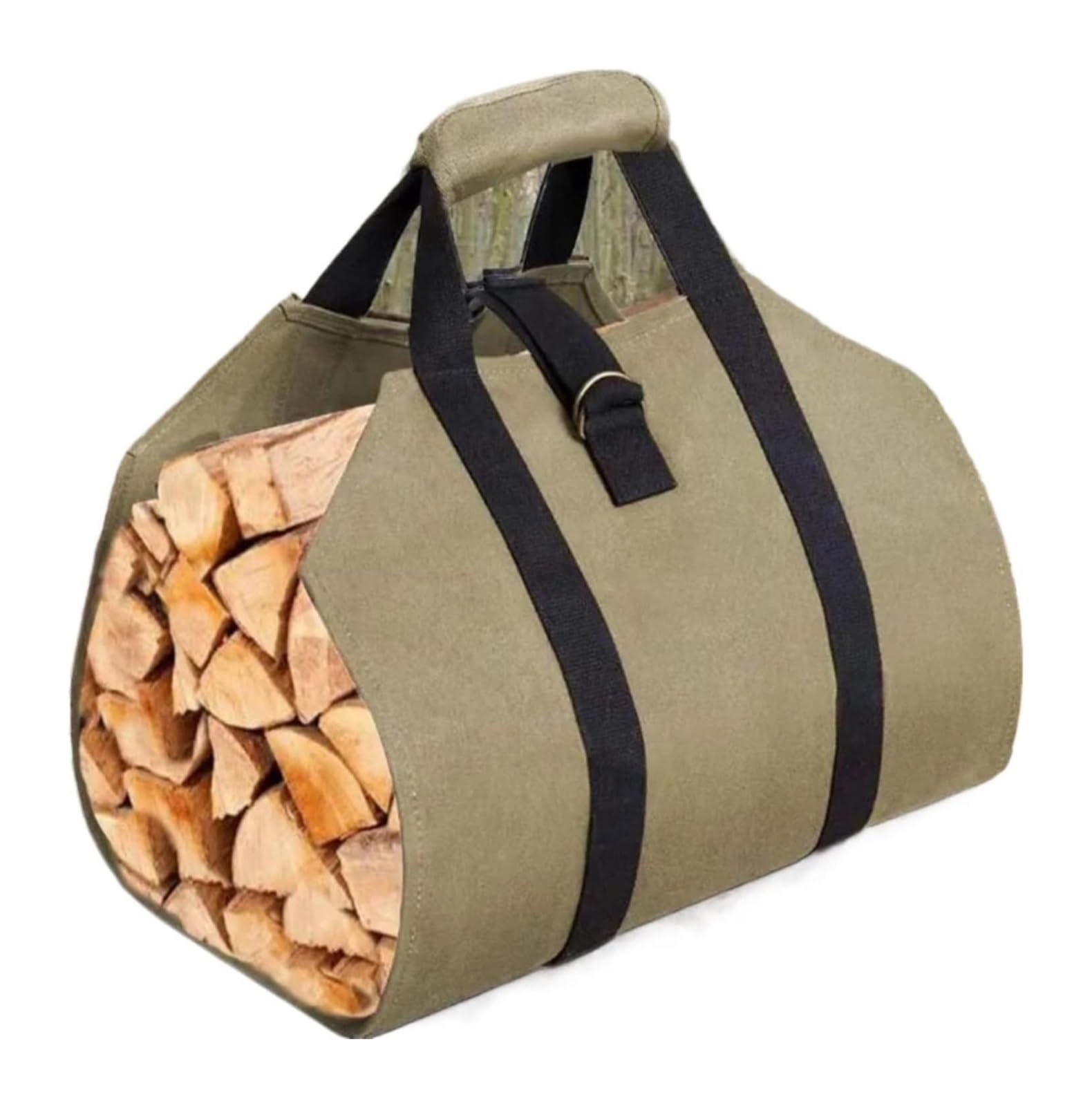 Large Firewood Storage Bag Scratch-Resistant Wood Log Carrier