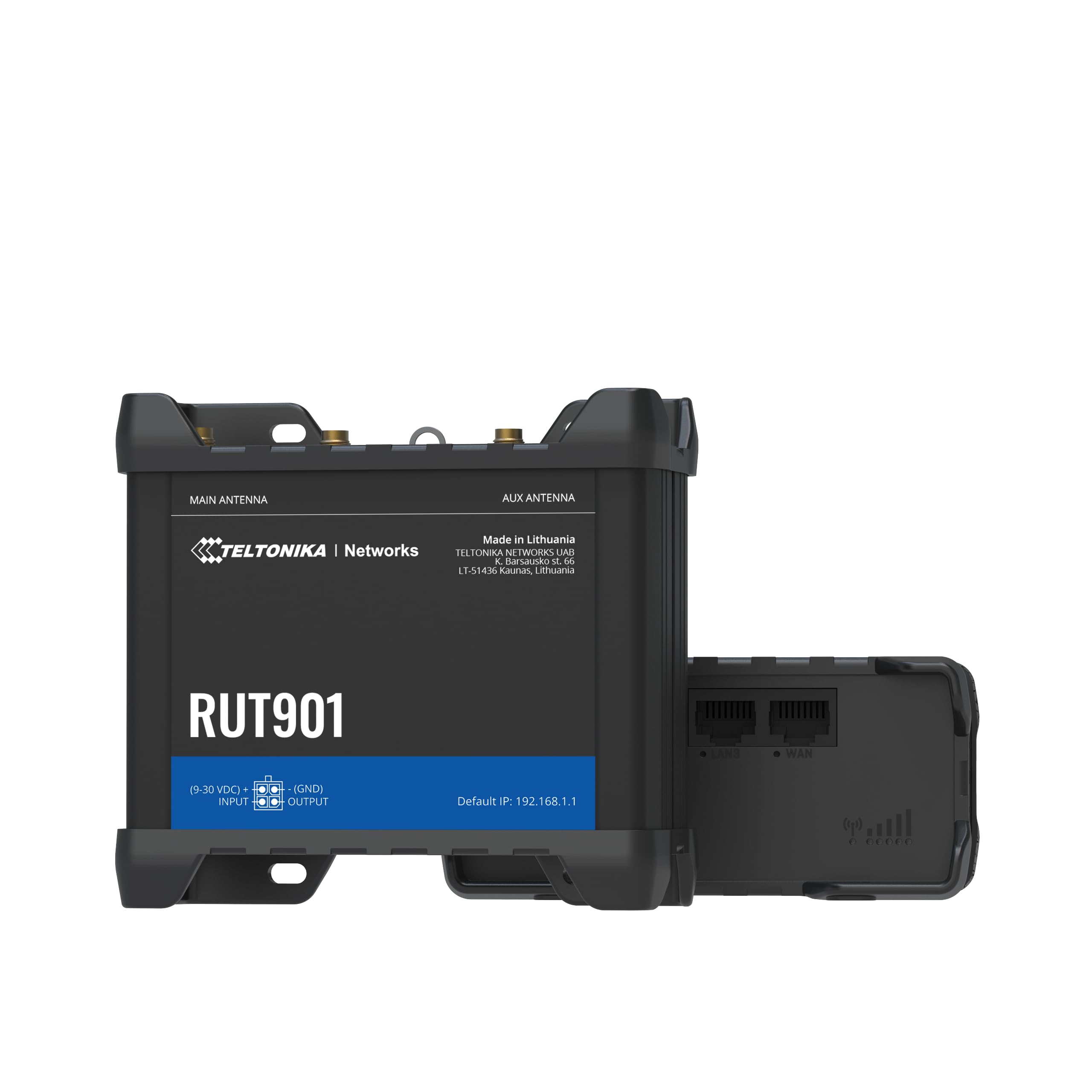 Teltonika RUT901 Industrial Router, 4G LTE Cat 4, MQTT, Modbus TCP, DNP3