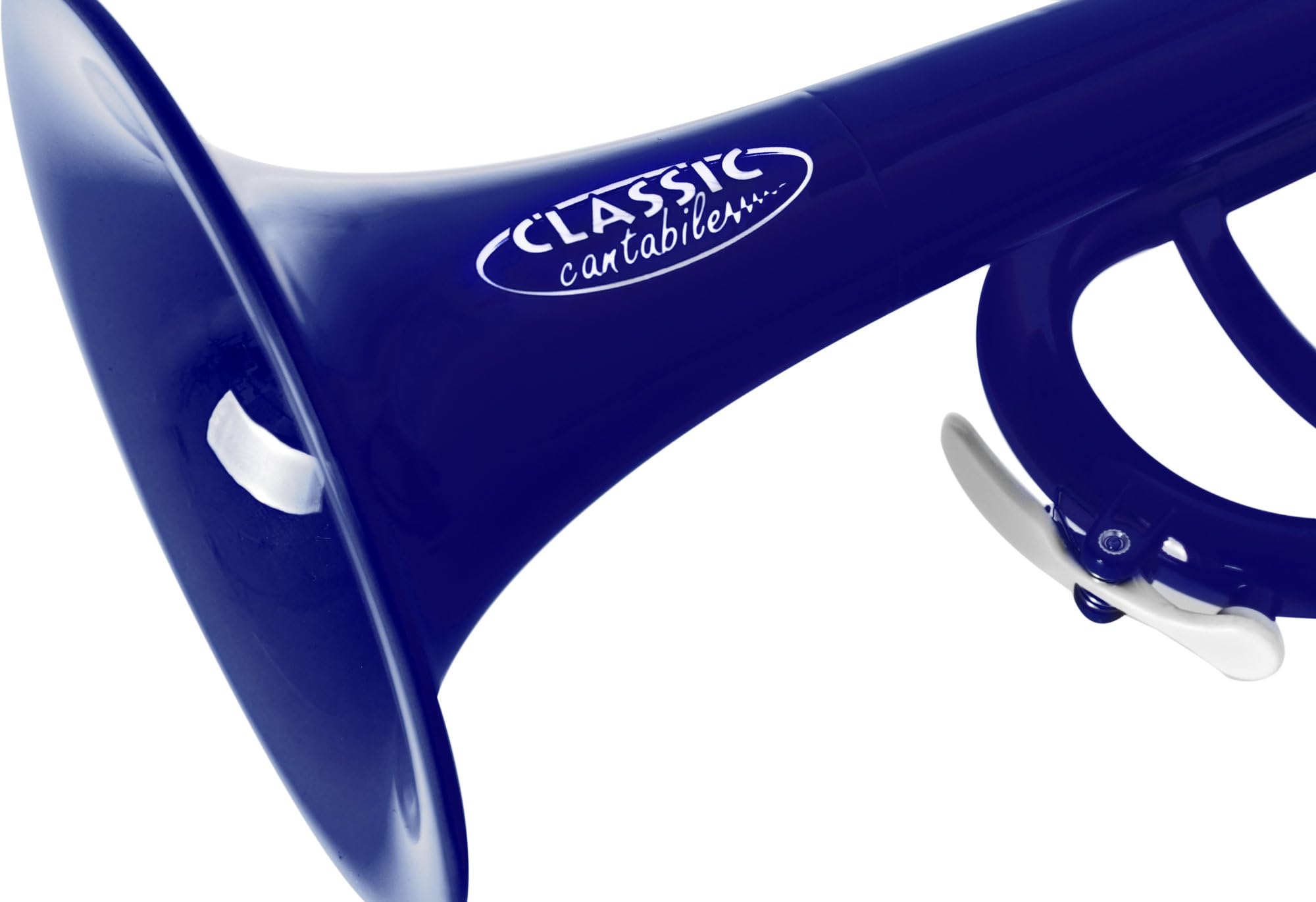 Classic Cantabile MardiBrass ABS Kunststoff Trompete - Perinet-Ventile - 510g leicht - Bohrung: 11,6 mm - inkl. Mundstück und Gigbag - blau