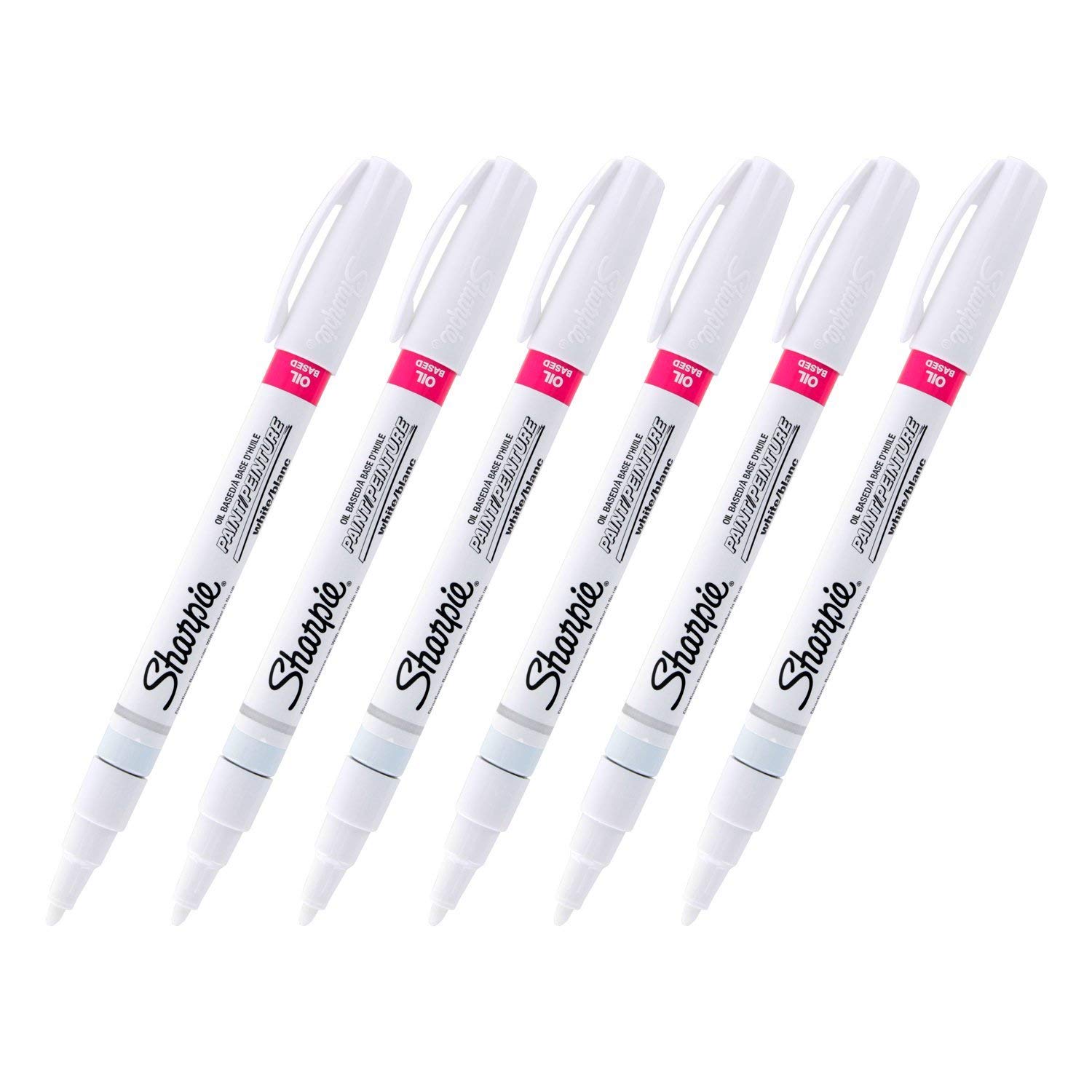 Sharpie Oil-Based Paint Marker - Fine Point, White Ink (35543) - Permanent On Metal, Wood, Glass, Plastic
