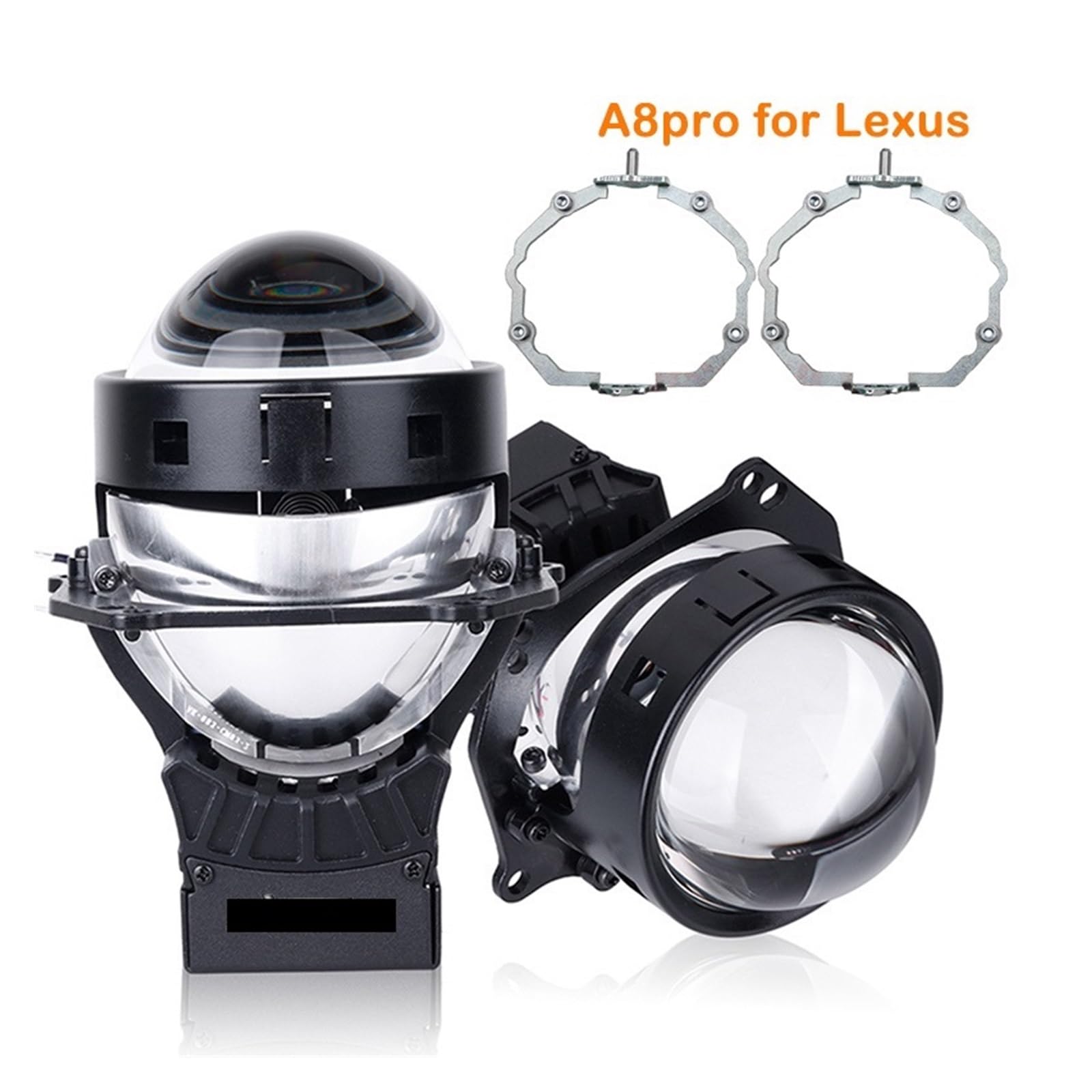 Amazon | 2 個 A8pro 車 Bi LED プロジェクターレンズヘッドライト AFS