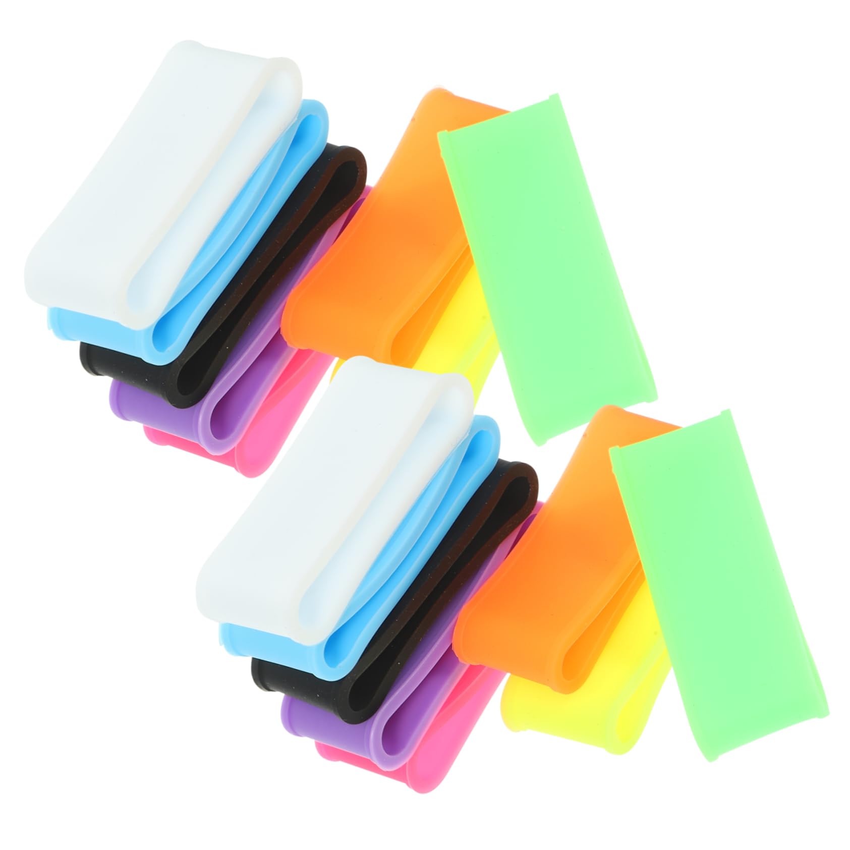 Mikikit 16pcs Badminton Racket Grip Replacement Thick Non-Skid Overgrip Rings Tennis Racket Grip Protector for Sports Equipment