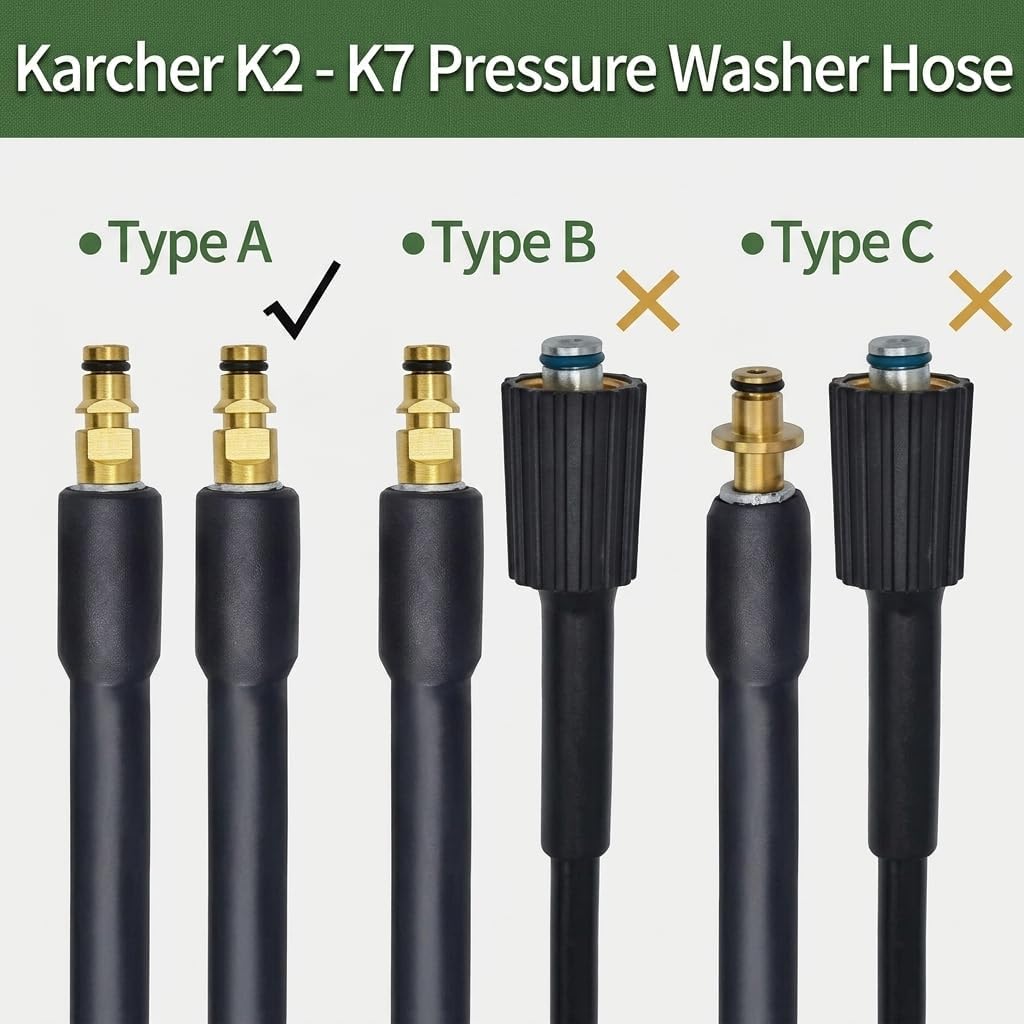 Electric Power Washer Replacement Hose, 8 Meters Quick connect Push in Pressure Washer Hose High Pressure Water Clean Hose Car Cleaning Pipe Fit,Pressure Hose For K2 K3 K4 K5