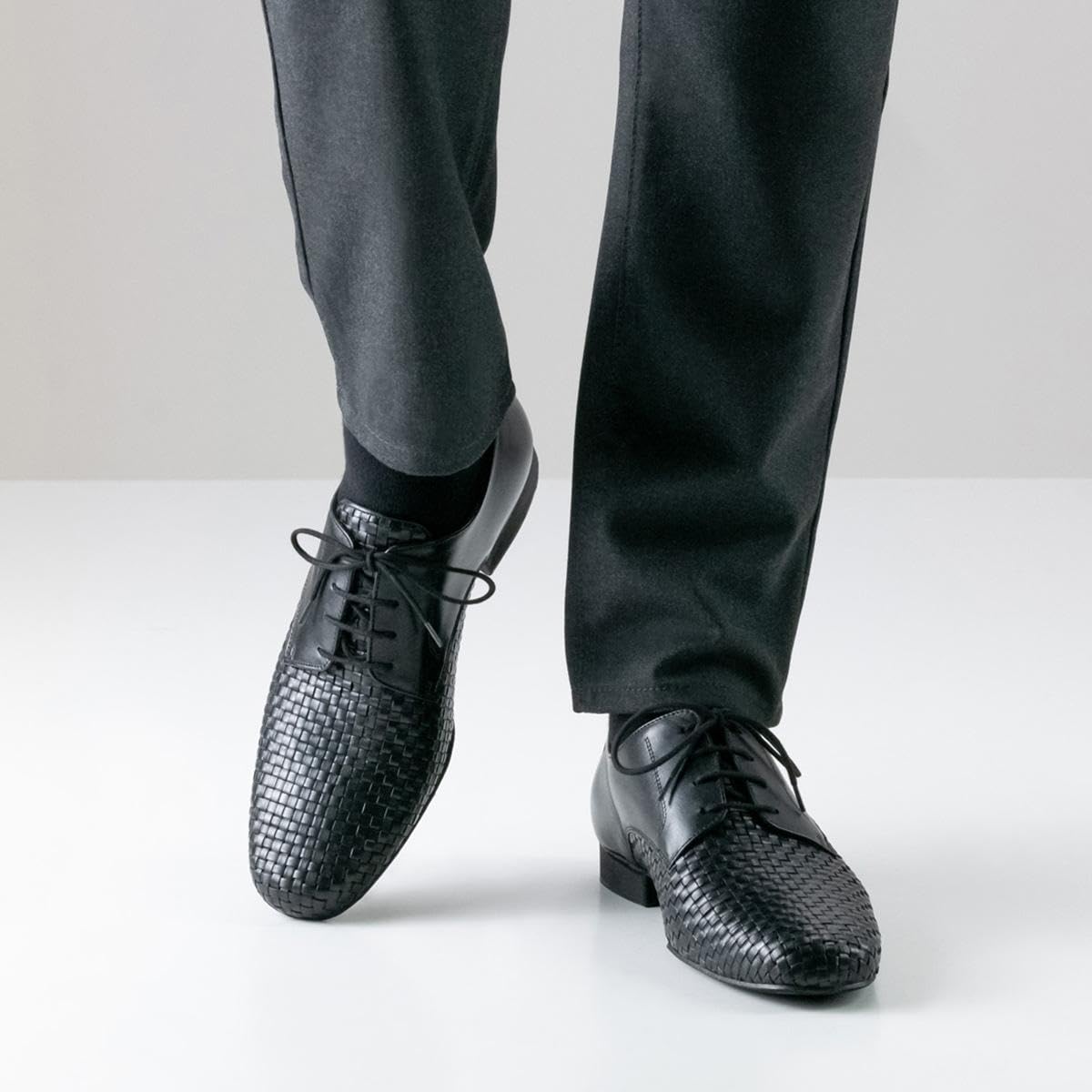 Werner Kern Uomini Scarpe da Ballo 28018 - Pelle Nero - 2 cm Ballroom