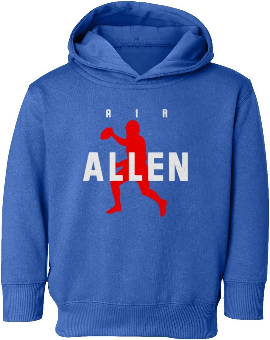 Air Allen Buffalo Football Quarterback Fans Toddler Hoodie Sweatshirt (Royal, 2T)