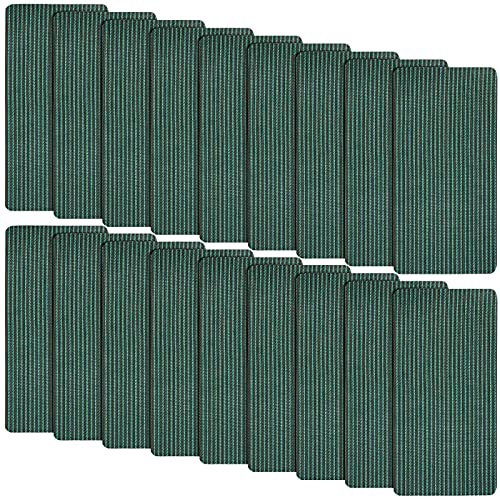 Honoson Pool Safety Cover Patch Kit Swimming Pool Safety Cover Repair Kit Green Mesh Self-Adhesive Cover Patch (18, 4 X 8 Inch) #TOP7