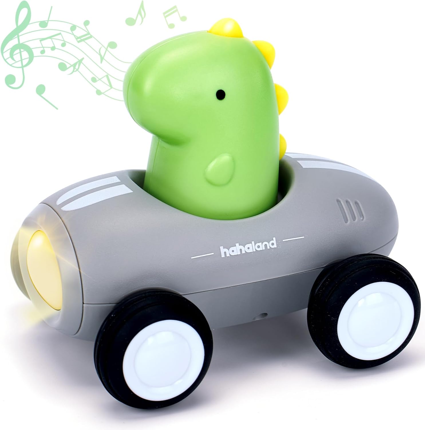 hahaland Montessori Toys for 2 Year Old - Fishing Game for Toddlers 1-3 and Push Car for Toddlers 1-3 with Music and Light