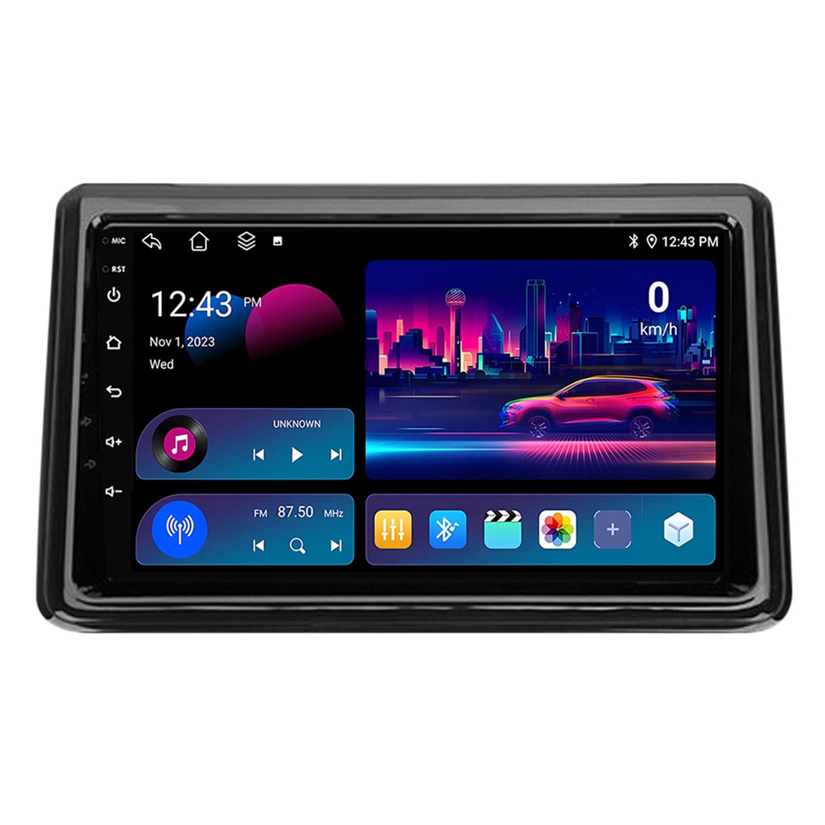 HIBIYA Radio samochodowe 2 DIN z ekranem do Toyota Noah Voxy R80 2014-2021 Android 14 radio samochodowe 9 cali z GPS RDS USB Bluetooth Mirrorlink sterowanie kierownicą + kamera cofania (T2 8Core 8+