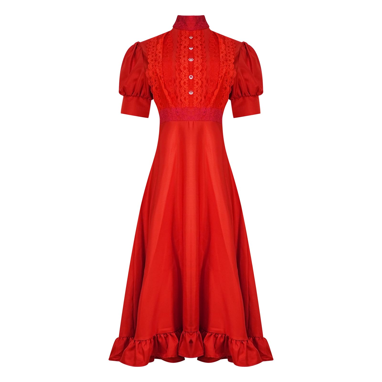 fitted lace wedding dress Womens Cosplay Costume Dress Outfits Movie Red Dress Long Skirts Halloween  Party Horror Uniform Set, Red, X-Small : Amazon.com.au: Clothing, Shoes &  Accessories