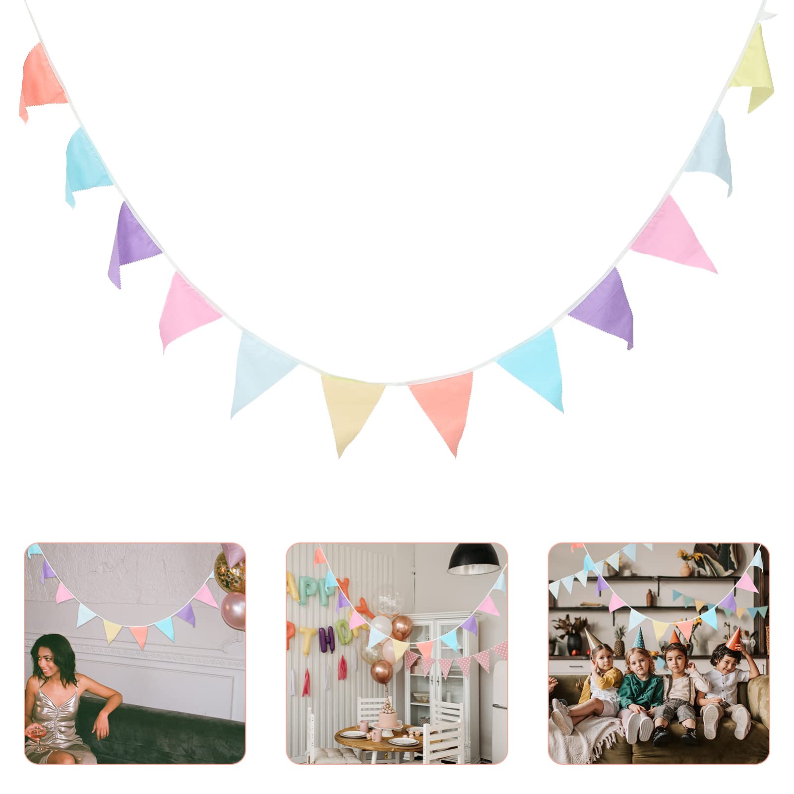 Cabilock 5 Pezzi Bandiere A Forma Di Y Uniche Per Decorazioni Da Giardino Per Feste Di Compleanno Matrimoni Uso/esterno