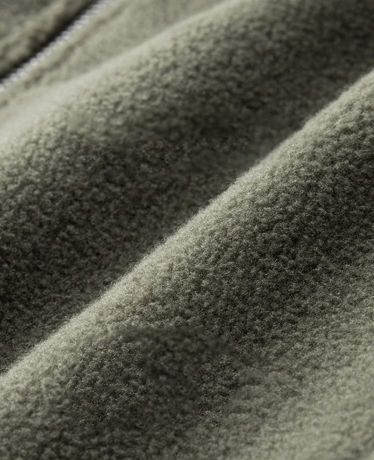 Men's Outdoor Fleece Pullover Sweatshirt Warm Vintage Long Sleeve American Flag Button Henry Collar Jacket3