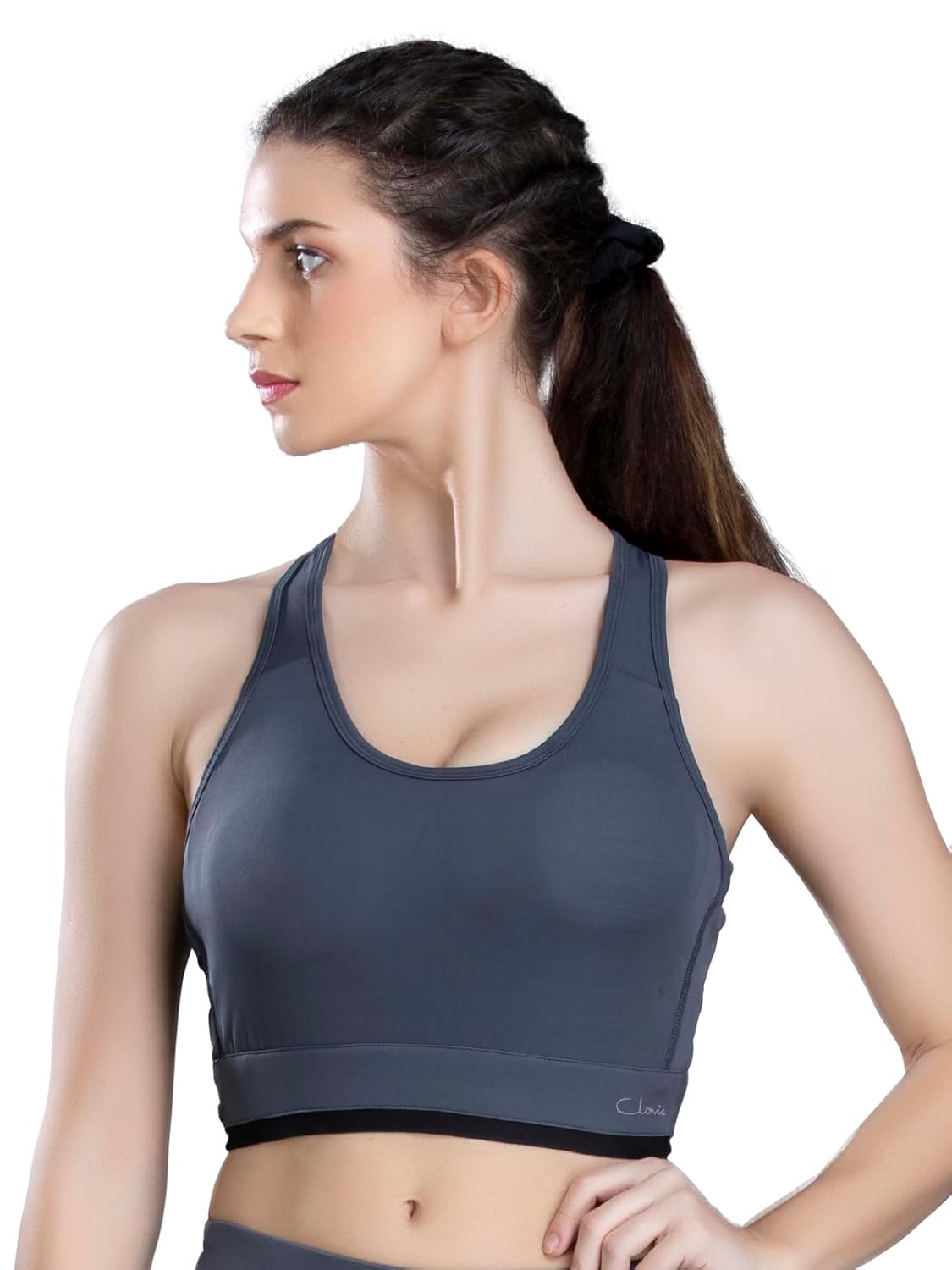 Clovia Women’s Polyester Medium Impact Non-Padded Wirefree Full Cup Sports Bra Clovia Women’s Polyester Medium Impact Non-Padded Wirefree Full Cup Sports Bra