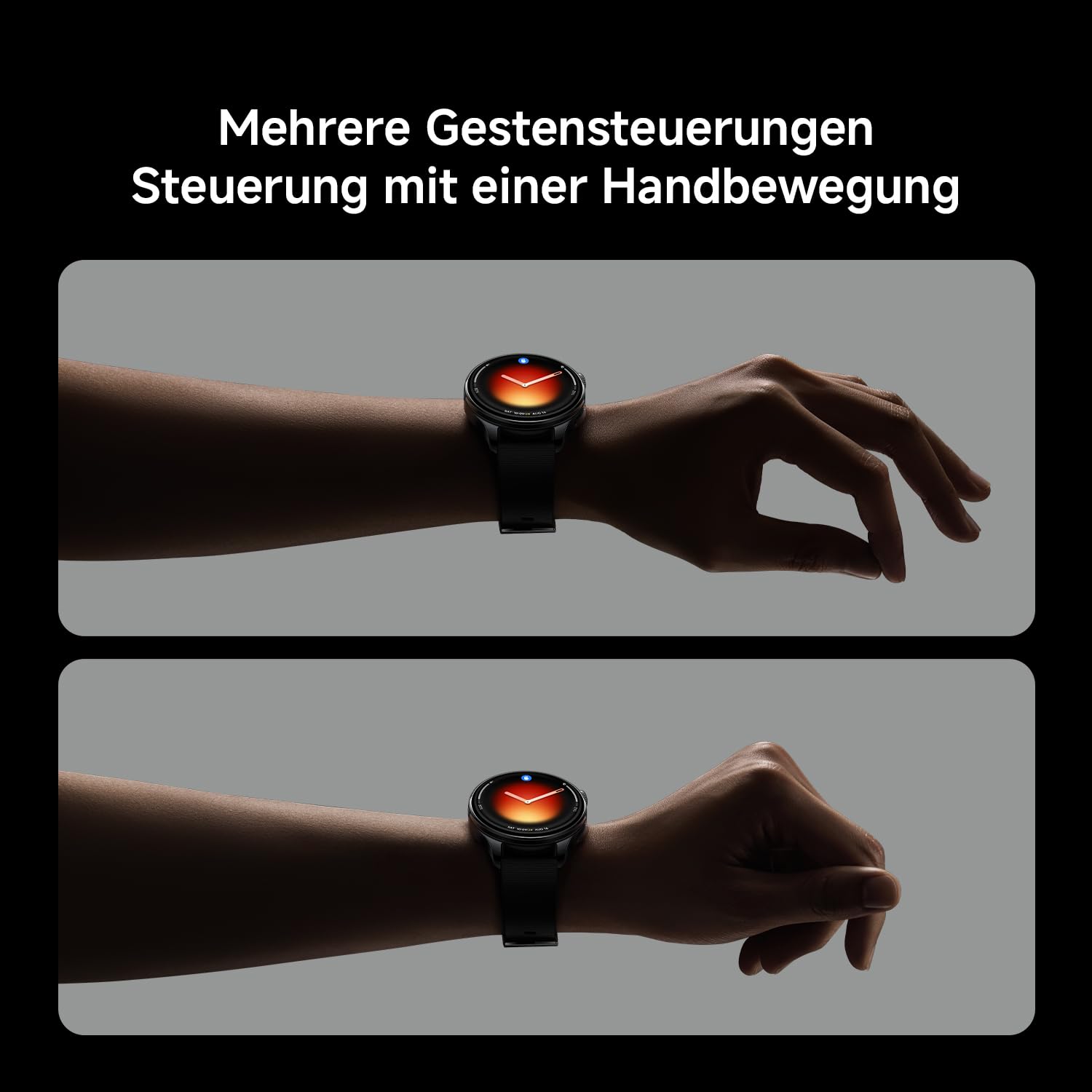 XIAOMI Watch 5 Smartwatch 47mm, Google Wear OS, NFC-Zahlung, KI mit Gemini, 1,54” Display, bis zu 6 Tagen Akkulaufzeit, GPS-Fitness-Tracking, Gestensteuerung, Bluetooth, Nur für Android, Grün