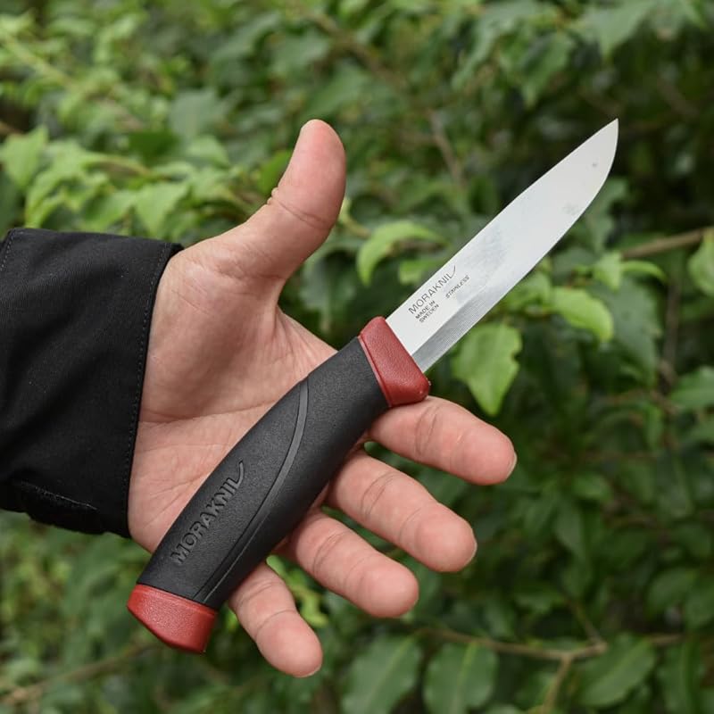 Morakniv Companion Fixed Blade Outdoor Knife with Stainless Steel Blade, 4.1-Inch, Orange (M-11824) Orange knife