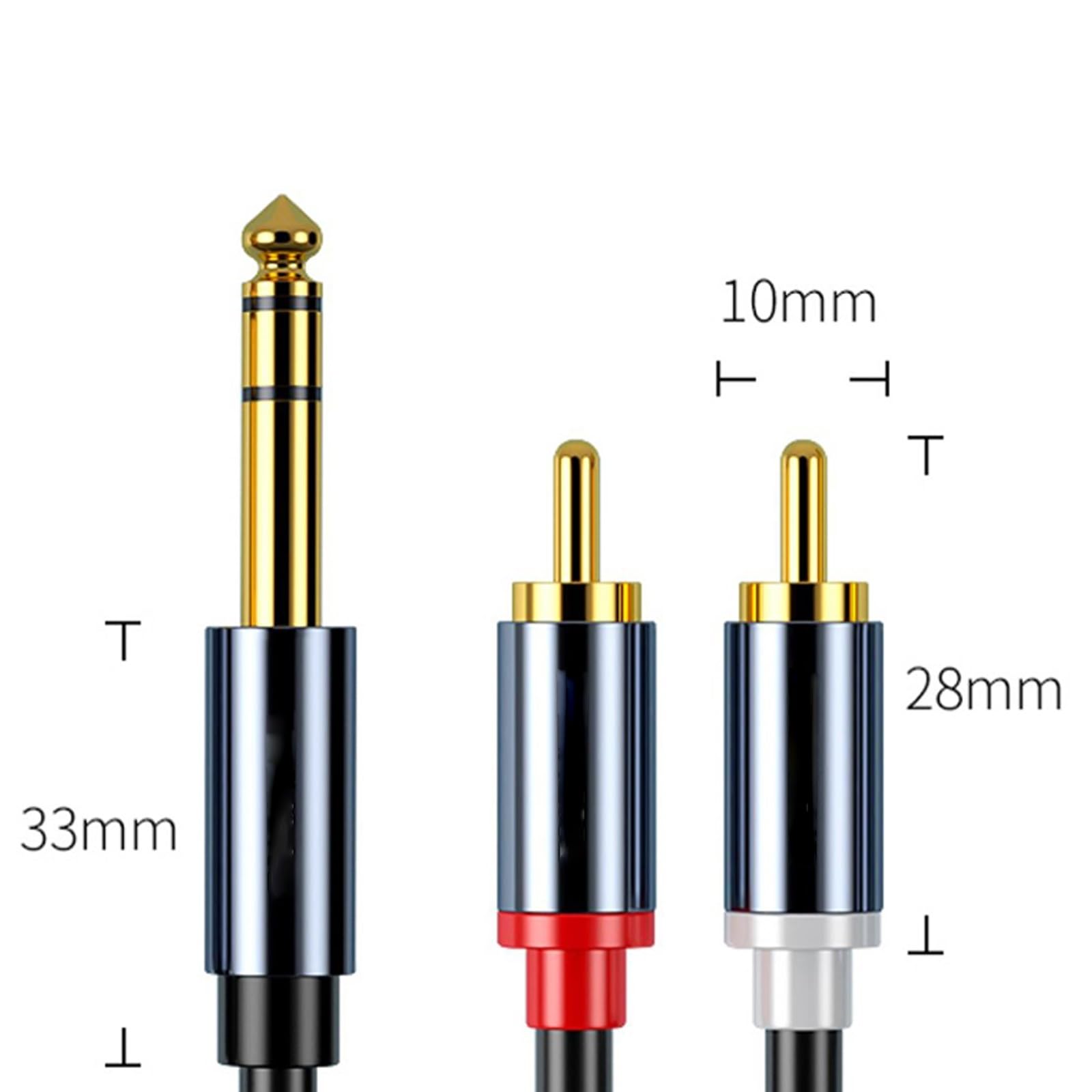 Cavo audio per strumenti per chitarra da 6,5 ​​a Double Lotus Uno a due Convertitore a tre core da 6,35 mm di grandi dimensioni Chitarra Audioper ConnettoriCavo Audio Er Chitarr (Size : 300cm)