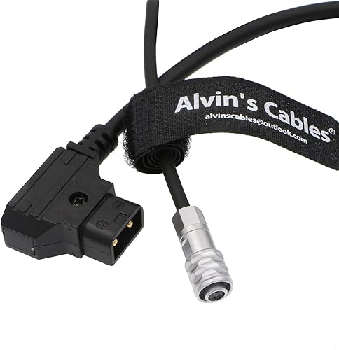 Vista 15 de Alvin's Cables BMPCC 4K 6K a D Tap Cable de alimentación para Blackmagic Pocket Cinema Cámara 4K 6K pro Weipu 2 Pin hembra a P Tap Cable en espiral