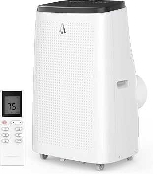 Portable Air Conditioner 14,000 BTU - 3-In-1 Free Standing Cooling AC Unit with Fan & Dehumidifie with Remote, Cools Up to 750 Sq.Ft, 24H Timer Energy Efficient Design for Home/School/Workplace