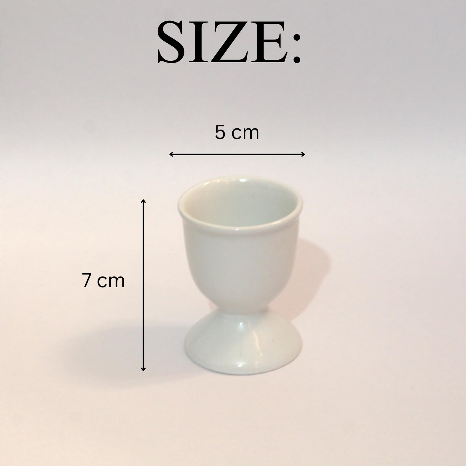 Bamby White Bone China Egg Cup Set of 4, Boiled Egg Holders Elegant & Durable Breakfast Egg Cups for Soft & Hard Boiled Eggs | Microwave & Dishwasher Safe 1