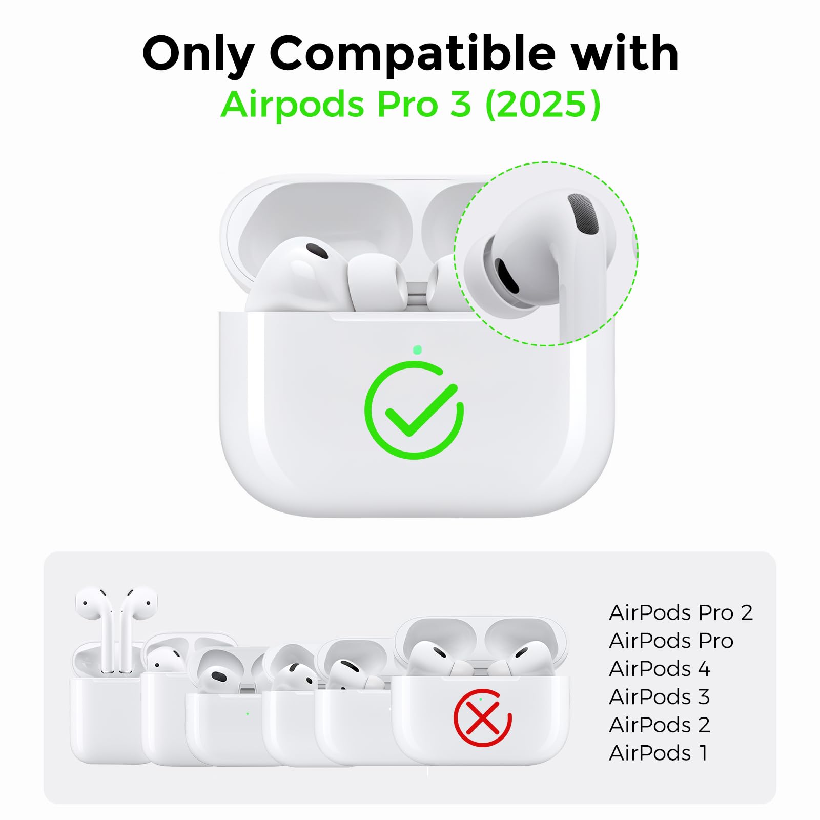 AhaStyle Custodia per AirPods Pro 3 con kit di pulizia Design retrò ispirato alle console portatili per AirPods Pro 3a generazione 2025 Custodia in morbido silicone protettivo