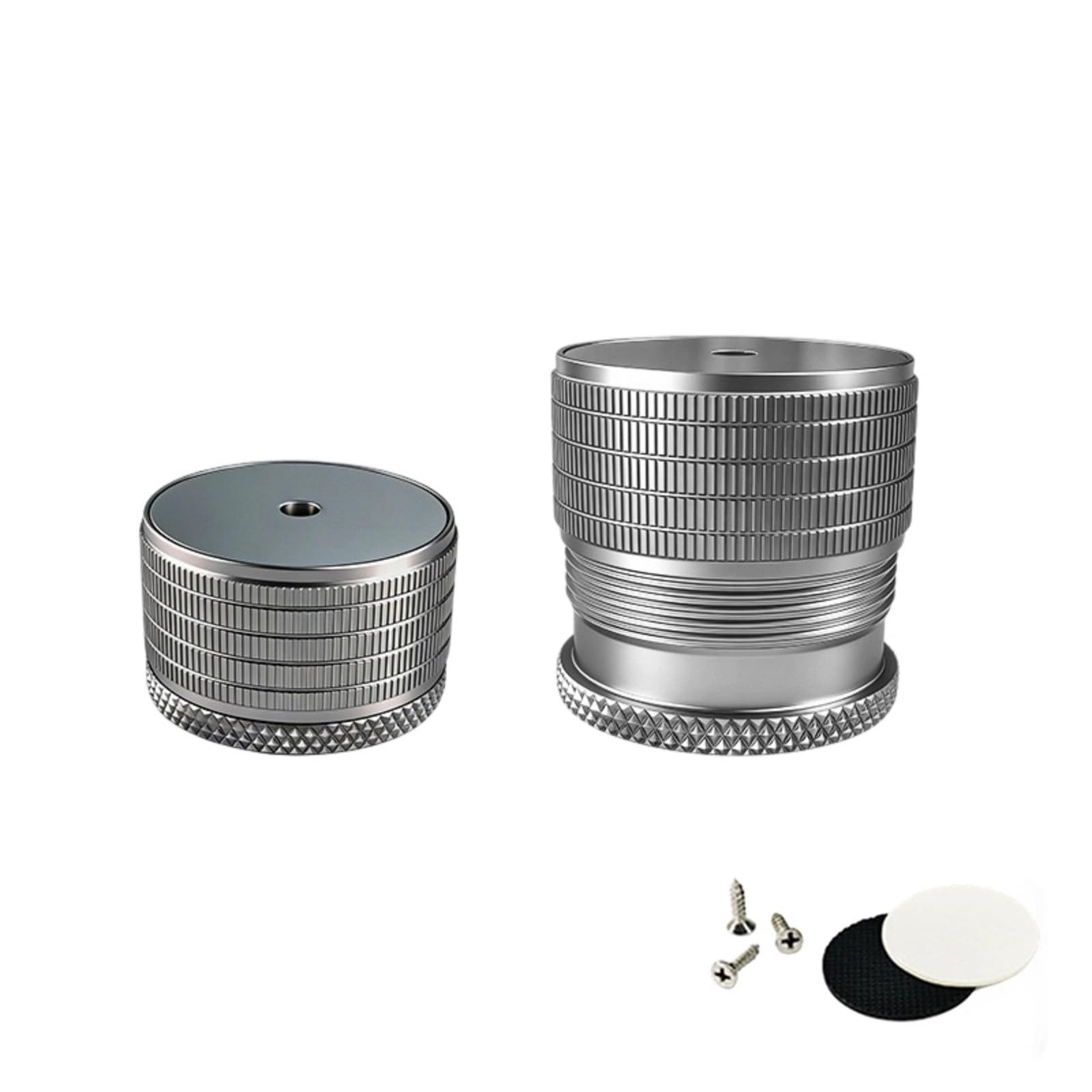 Fentency Space Gray 23Mm Antiskid Furniture Leg Extenders Adjustable Bed Risers Aluminum Alloys Feet For Sofa Chair Heightening Heavy Duty Bed Risers