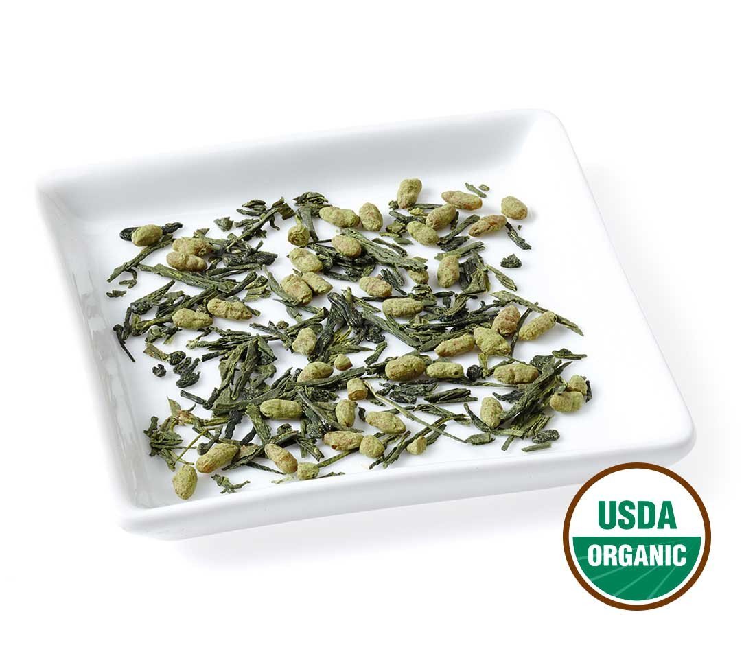 Golden Moon Tea Organic Genmaicha Matcha Green Tea - Loose Leaf Non GMO - 1 Pound 192 Servings — view 3