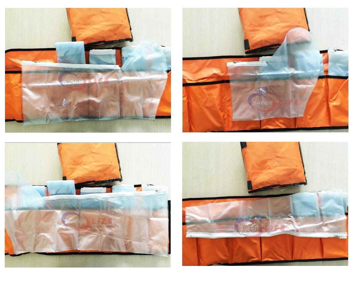 First Aid Air Splint Kits, Inflatable Plastic Splint, Set of 6, with