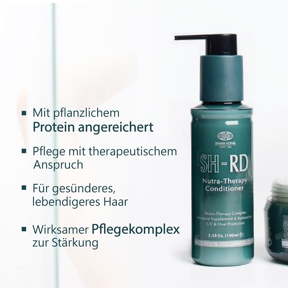 SH-RD Keratin Conditioner für trockenes & geschädigtes Haar | Feuchtigkeitsspendende Spülung nach Dauerwelle | Anti-Frizz & Glanz-Finish | Mit Protein, Rosmarin & Vitamin B5-500ml