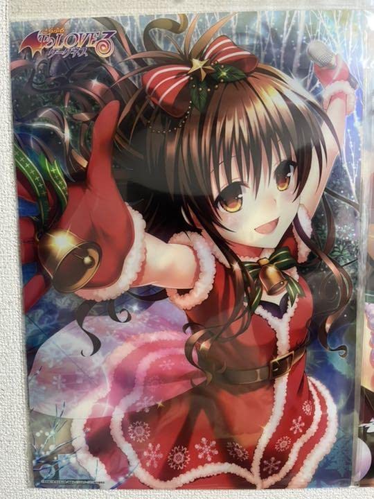 Amazon.co.jp: ToLOVEる原画展 限定A3クリアポスター サンタ 美柑 モモ