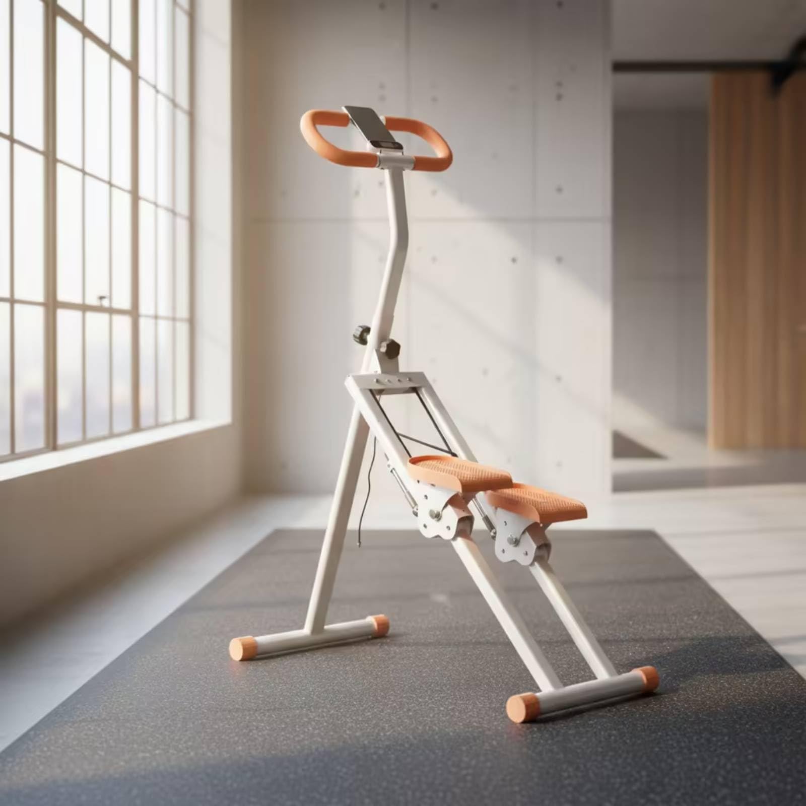 Stepper Verticale con Manubrio Stabile Stepper con Manubrio Robusto Saliscale per Sportivi in Casa, Principianti, Appartamento