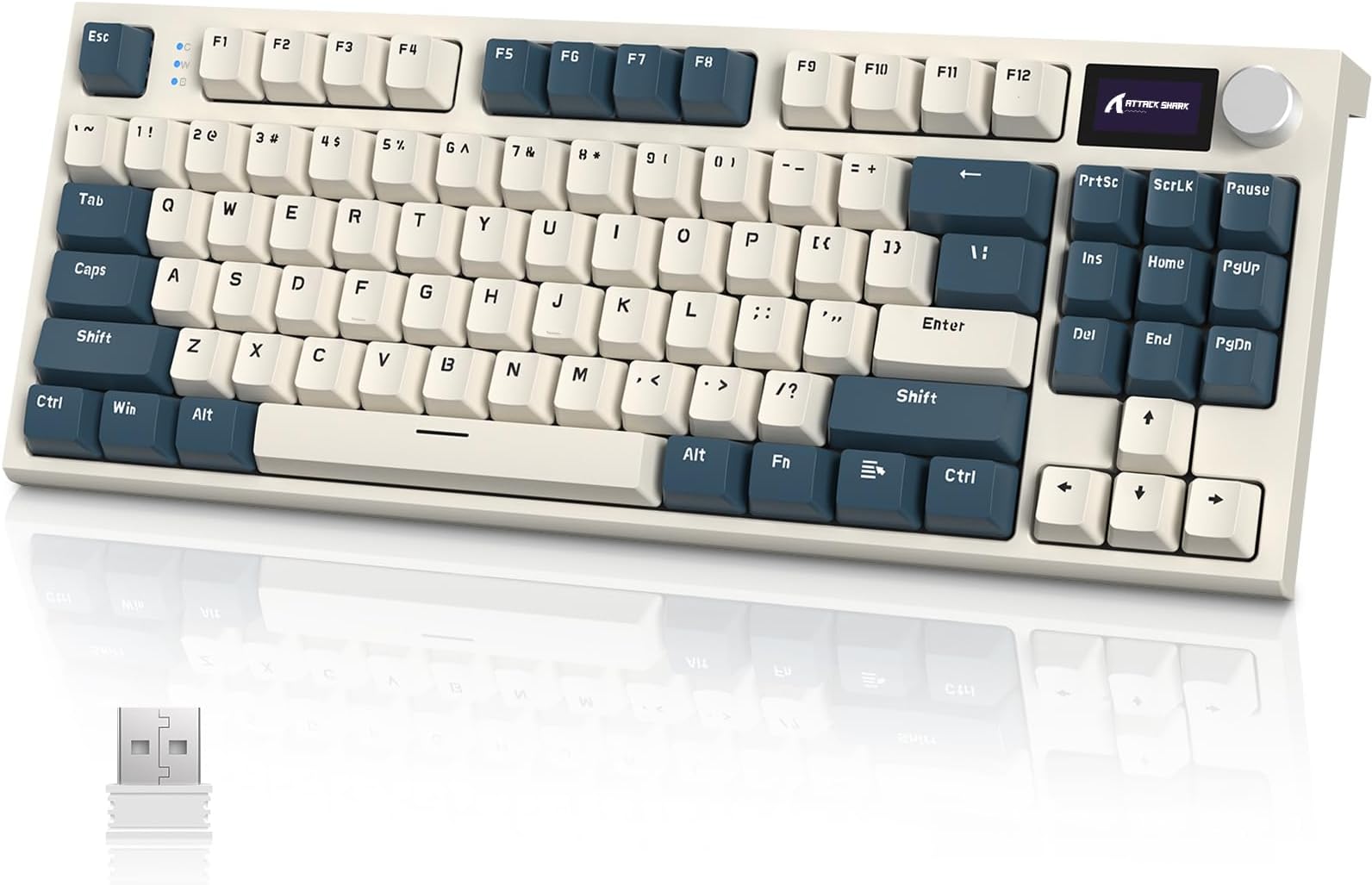 ATTACK SHARK Wired Gaming Keyboard-Blue