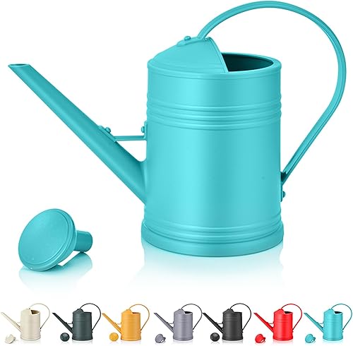 Regadera de plástico para plantas de interior, flores de jardín al aire libre, regadera para plantas de interior con cabezal de aspersor (12 galón,