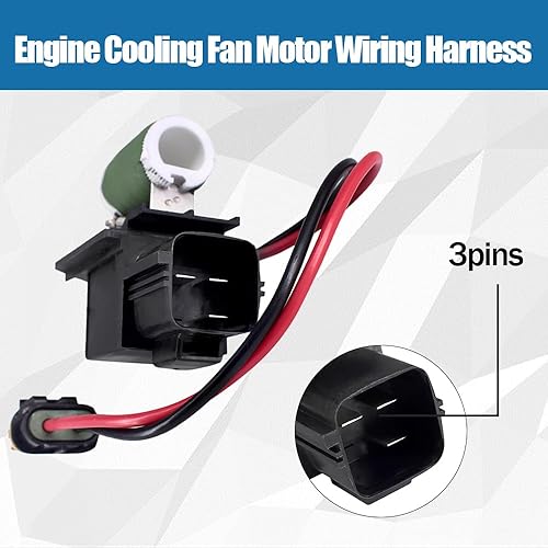 Miniatura 5 de Arnés de cableado del motor del ventilador de refrigeración del motor 68050128AA se adapta a Dodge Charger Challenger 2009-2021 Chrysler 300
