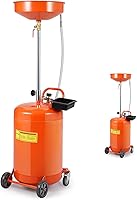 GAOMON 20 Gallon Portable Waste Oil Drain Tank - Air Operated Drainer, Adjustable 38-65" Funnel, 15" Splash-Proof, 360° Wheels & Toolbox