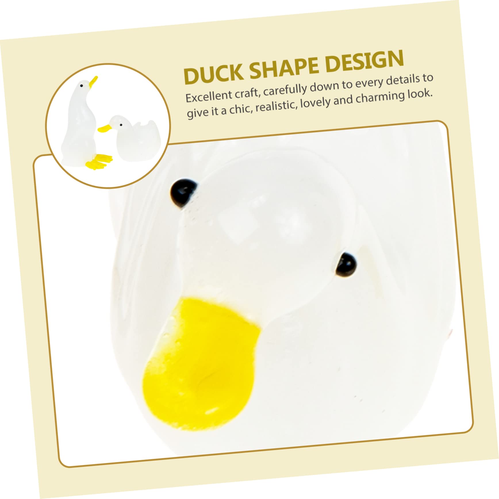 OUNONA 6stücke Kristall Tierfigur Schwan Und Ente Handgefertigte Miniatur Deko Für Tisch Und Garten Als Für Besondere Anlässe Hochwertige Dekoration Für Zuhause Und Veranstaltungen