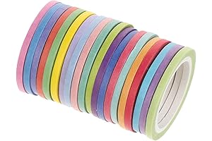 Rainbow Washi Tape 3mm: Enchanting Slim Tape for your DIY Masterpieces