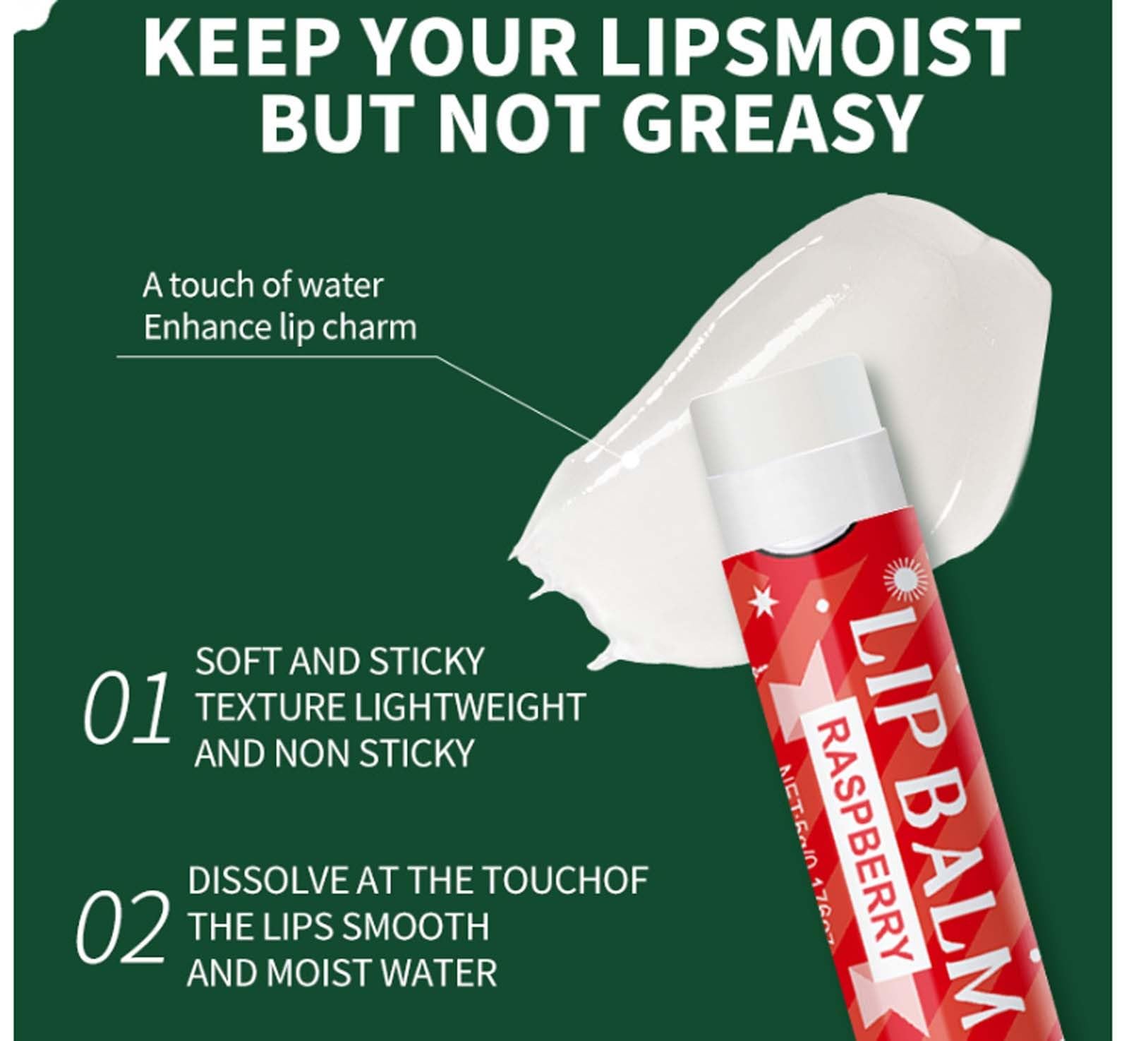 Christmas Lip Balm Set, Deep Hydrating Lip Moisturizing Brightens Lip Color